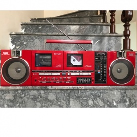Bán đài cassette Sharp QT 88 (màu đỏ) 3/2018 